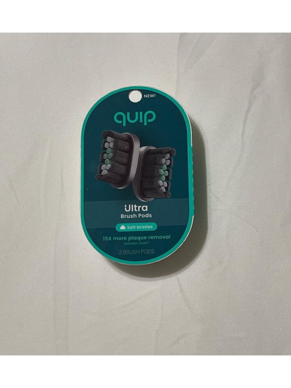 NEW & SEALED! Set of 2 QUIP Ultra Brush Pods (4 Total Heads) ~ Soft Bristles - Picture 2 of 3
